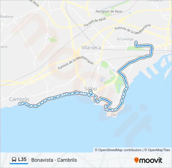 L35 Bus Line Map