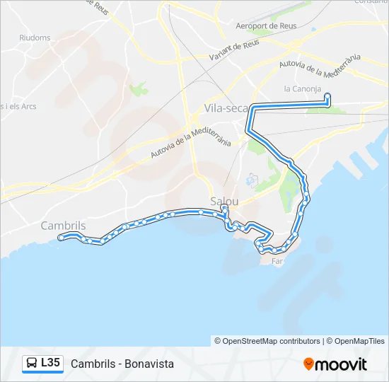 L35 Bus Line Map