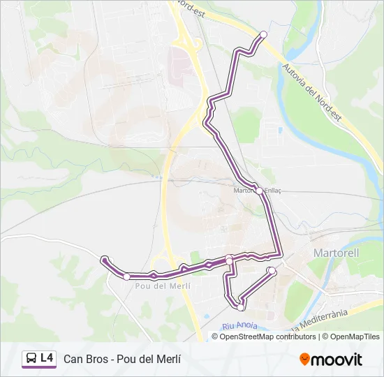 L4 Bus Line Map