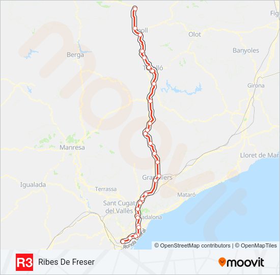 R3 Train Line Map