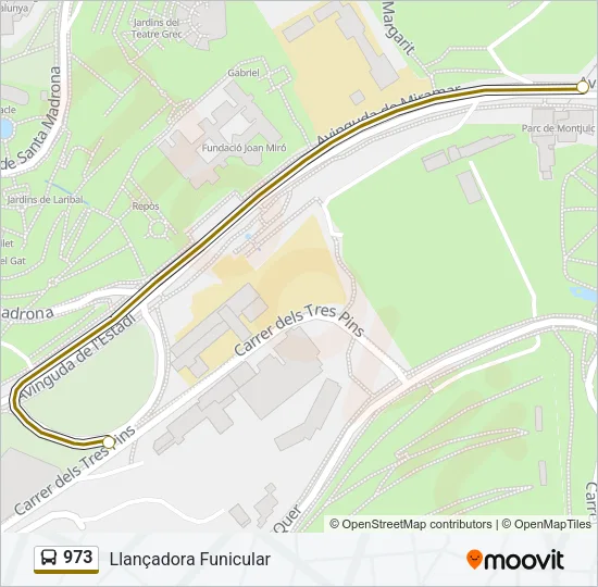 973 Bus Line Map