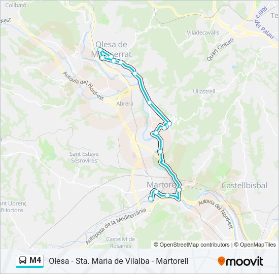 m4 Route: Schedules, Stops & Maps - C. Anselm Clavé (Pl. Sardana) (Updated)