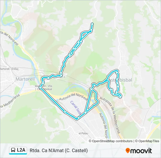 L2A  Line Map
