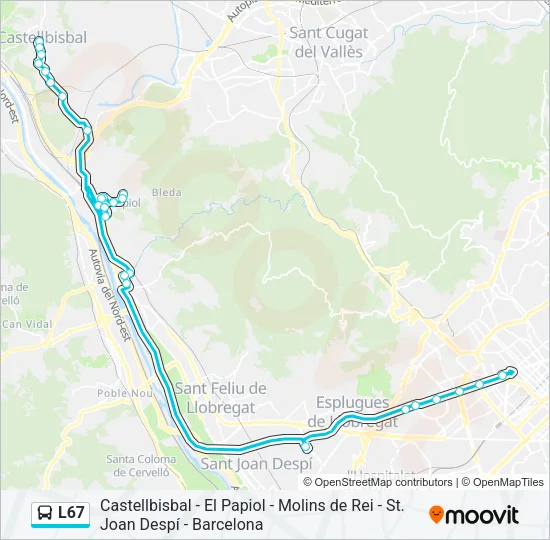 L67  Line Map
