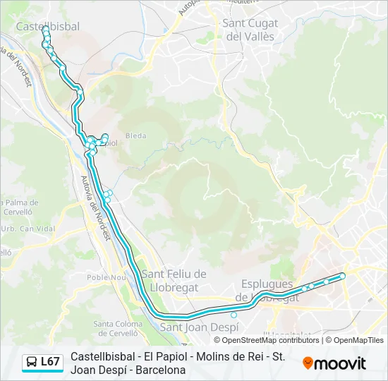 L67  Line Map