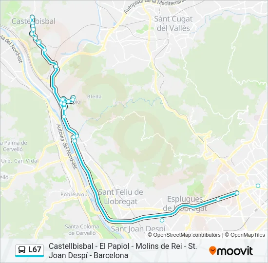 L67  Line Map