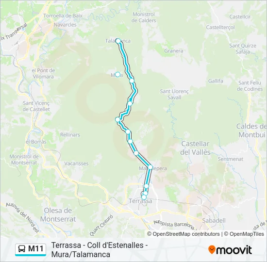 M11  Line Map