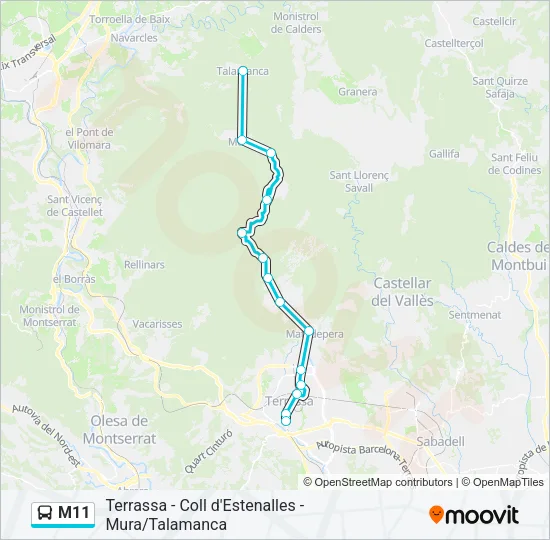 M11  Line Map