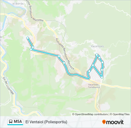 M5A  Line Map