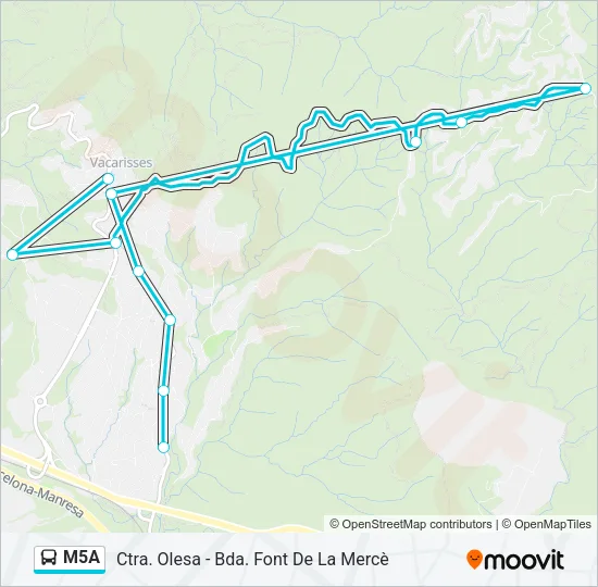 M5A  Line Map