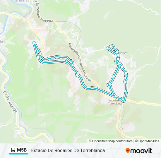 M5B  Line Map