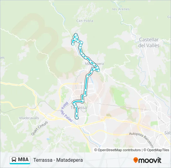 M8A  Line Map