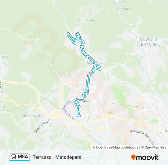 M8A  Line Map