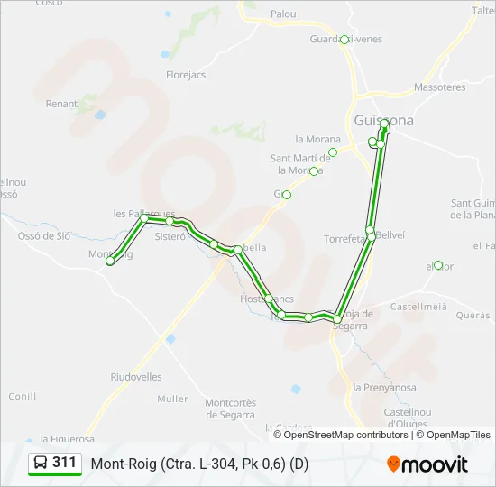 311 Bus Line Map