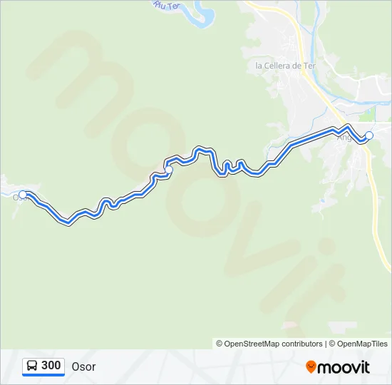 300 Bus Line Map