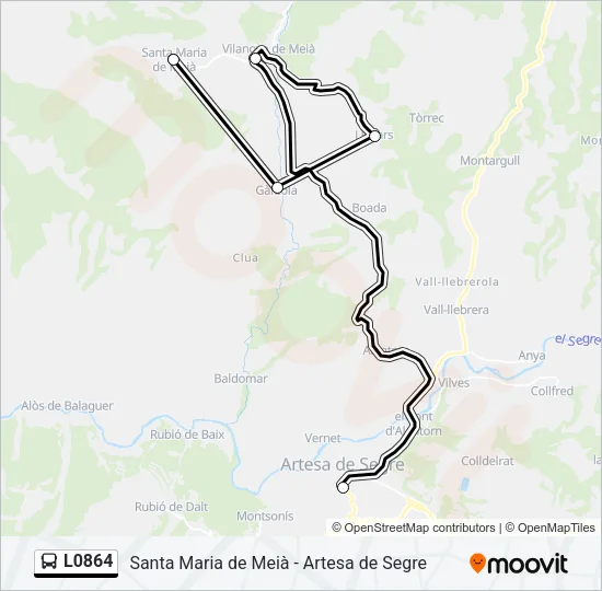 L0864 Bus Line Map
