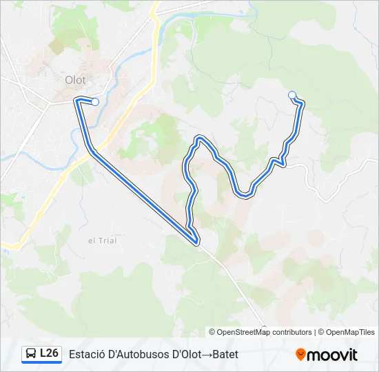 L26 Bus Line Map