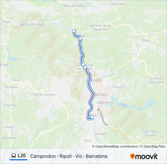 L20 Bus Line Map