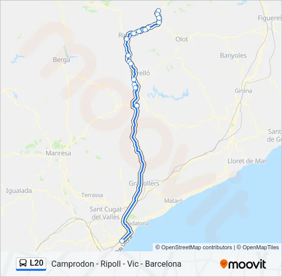 L20 Bus Line Map