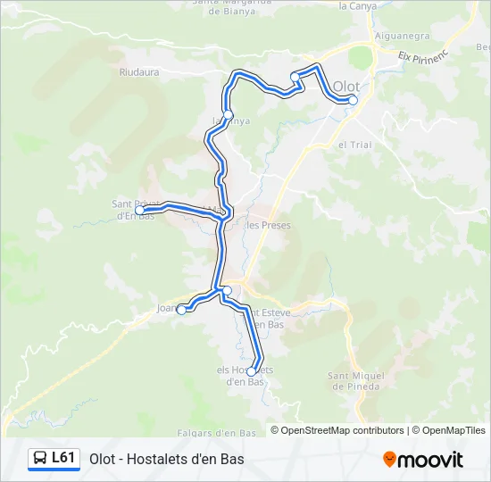 L61 Bus Line Map