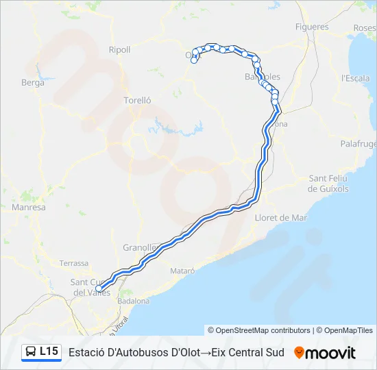 L15 Bus Line Map