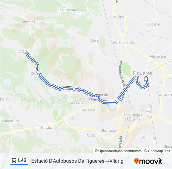 L43 Bus Line Map