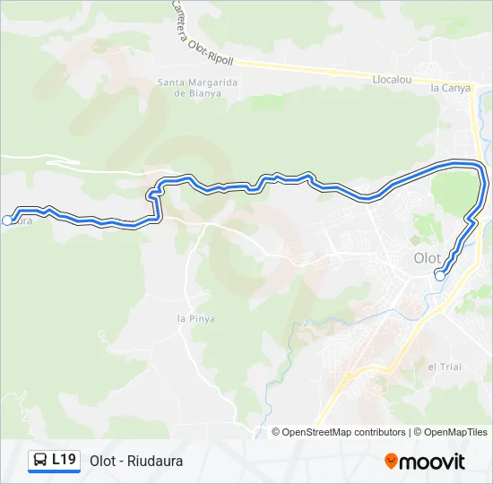 L19 Bus Line Map
