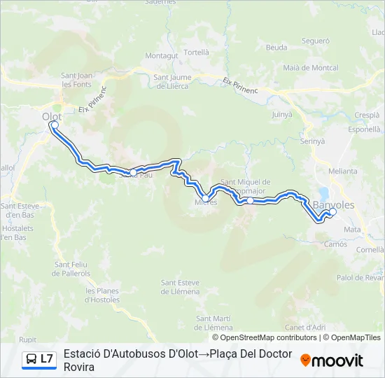 L7 Bus Line Map
