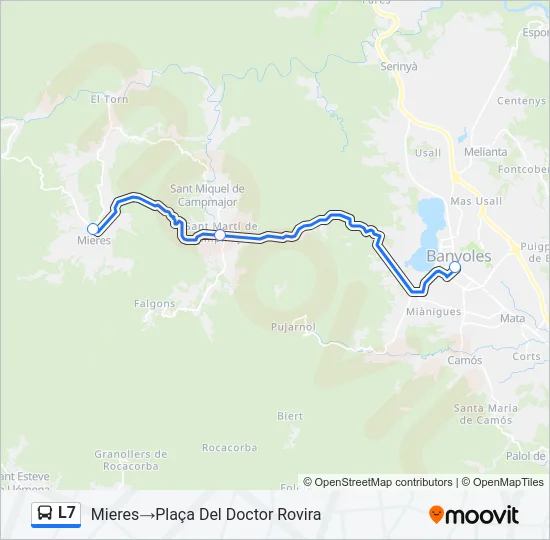 L7 Bus Line Map