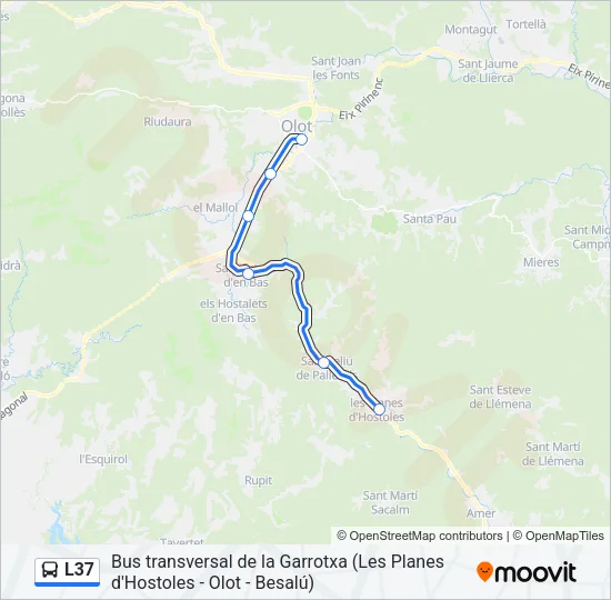 L37 Bus Line Map