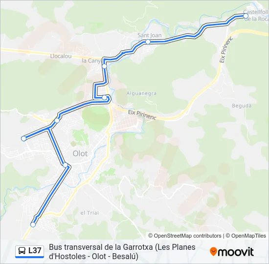 L37 Bus Line Map
