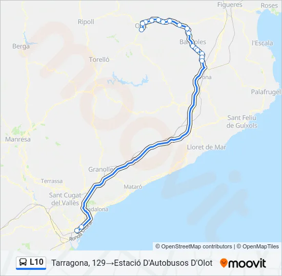 L10 Bus Line Map