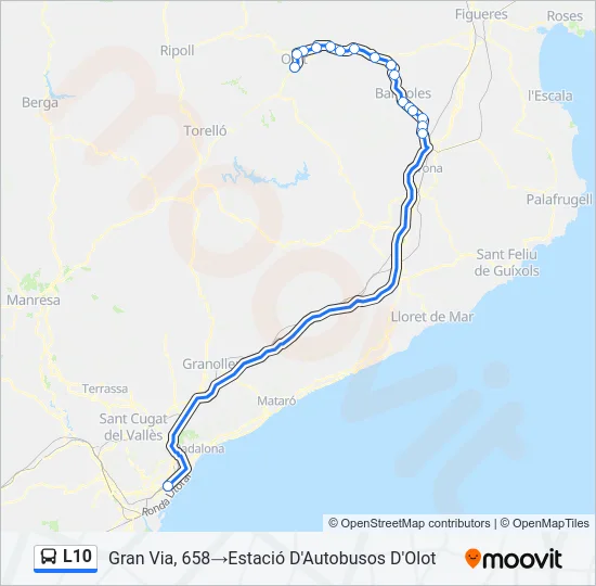 L10 Bus Line Map