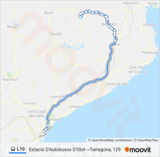 L10 Bus Line Map