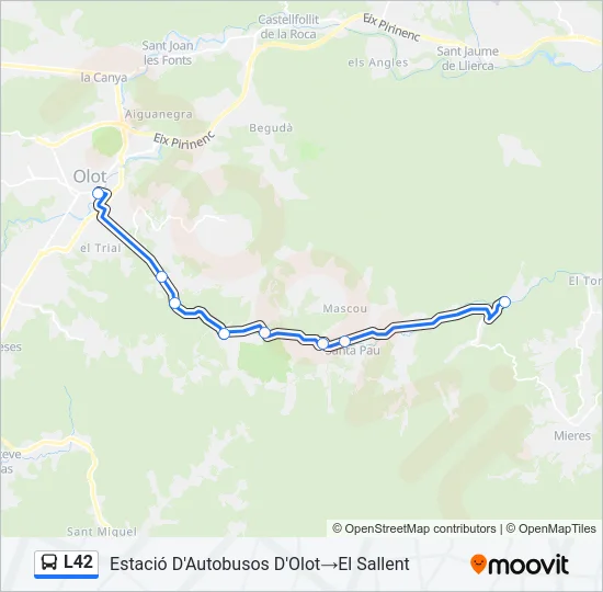 L42 Bus Line Map