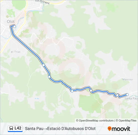 L42 Bus Line Map