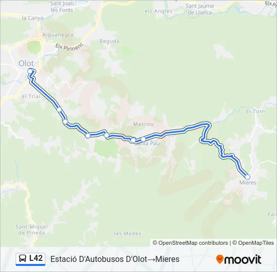 L42 Bus Line Map