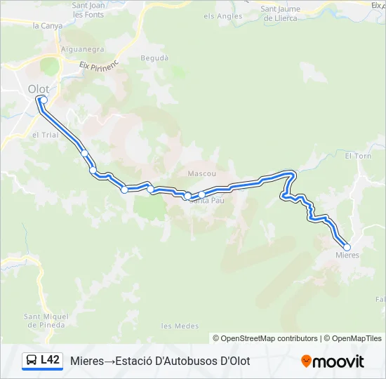 L42 Bus Line Map