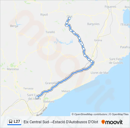 L27 Bus Line Map