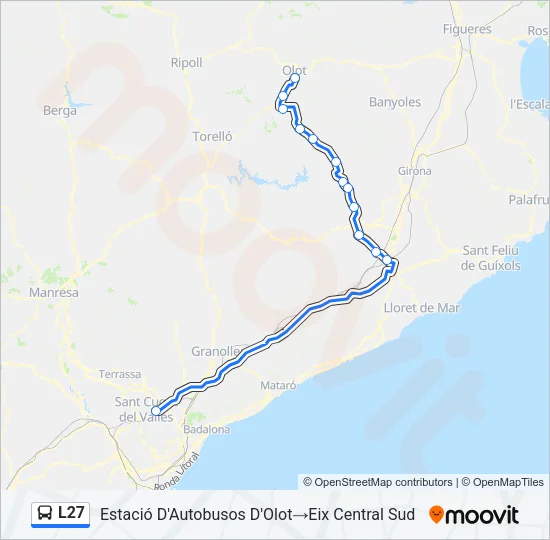 L27 Bus Line Map