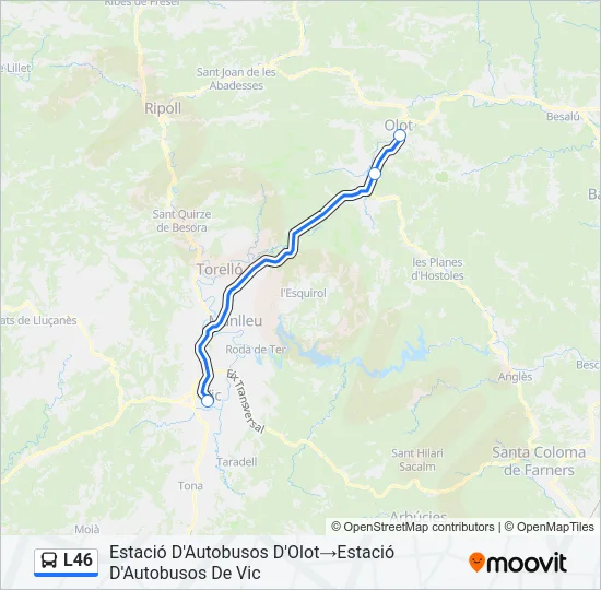 L46 Bus Line Map
