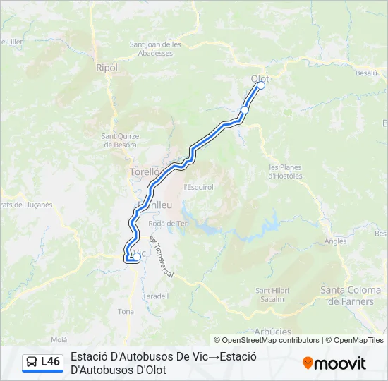 L46 Bus Line Map
