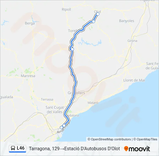 L46 Bus Line Map