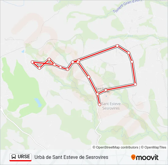 URSE Bus Line Map