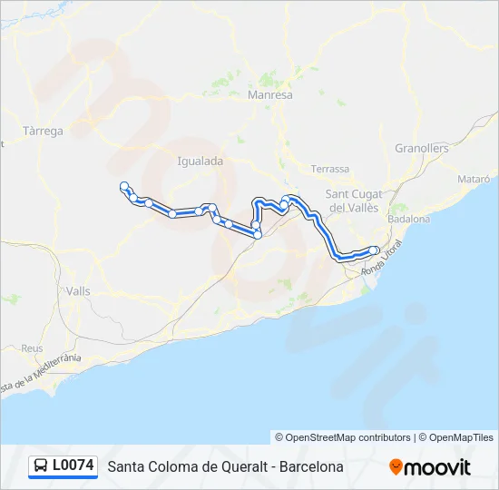L0074 Bus Line Map