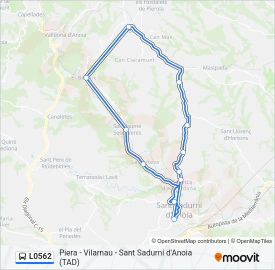 L0562 Bus Line Map