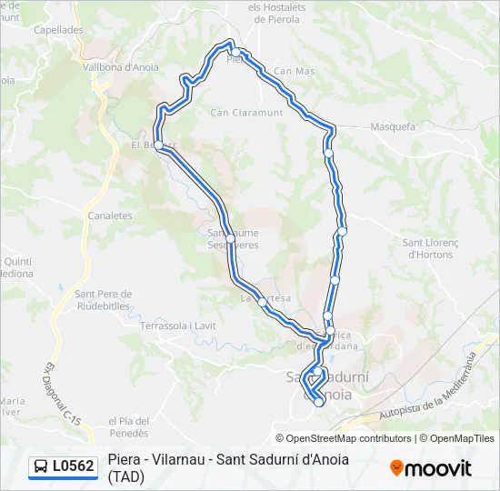 L0562 Bus Line Map