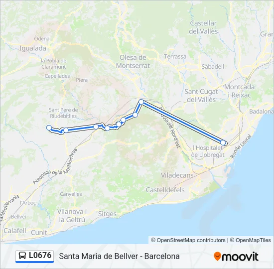L0676 Bus Line Map