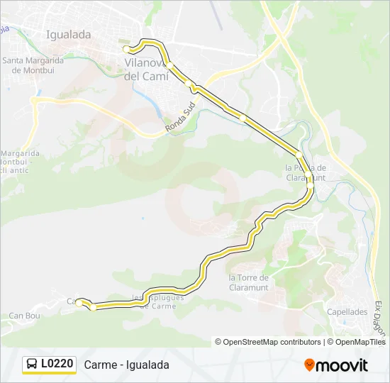 L0220 Bus Line Map