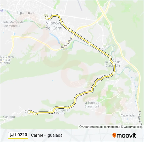 L0220 Bus Line Map